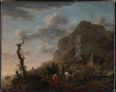 Táj pihenő lovasokkal alkotó: Philips Wouwerman
