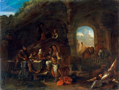 Tavern Scene, c1640-1665 alkotó: Philips Wouwerman