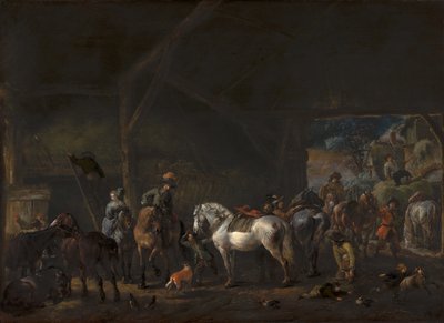 „Indulás az istállóból” alkotó: Philips Wouwerman