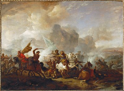 Lovas csetepaté a keletiek és a császáriak között ... alkotó: Philips Wouwermans or Wouwerman