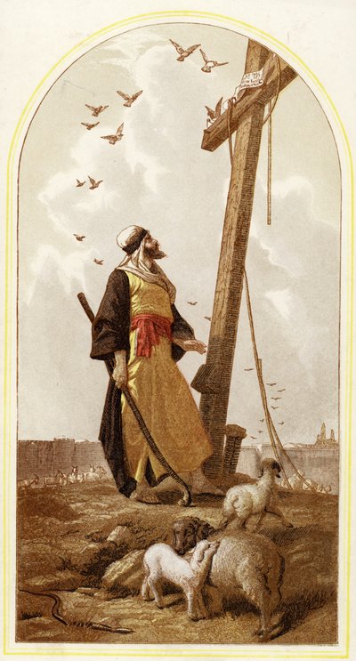 A jeruzsálemi pásztor (chromolitho) alkotó: Phillip Richard Morris