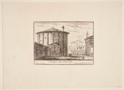 Dán: Vesta istennő temploma. 1. Fortuna Virile temploma alkotó: Philothée Francois Duflos
