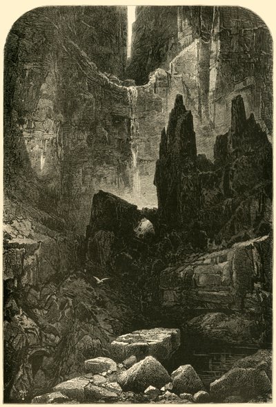 "A Grand Cañon falai", 1874. alkotó: Phineas F. Annin