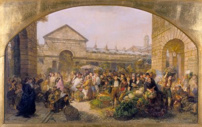 "Covent Garden Market", 1864 alkotó: Phoebus Levin