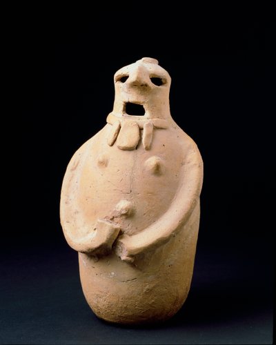 Föníciai civilizáció: tojás alakú terrakotta szobor Isla Planáról (Ibiza). Kr.e. 5. század Dim. 24,7 cm Ibiza, Régészeti Múzeum alkotó: Phoenician