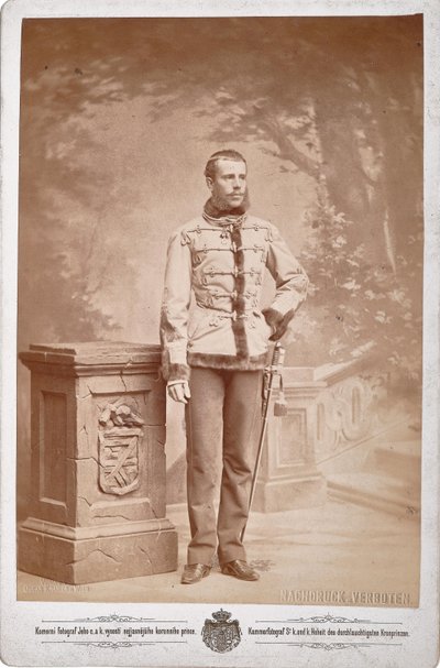 Rudolf, osztrák koronaherceg 1858-1889, kb. 1880-1885. alkotó: Photo studio C. K. Dvorni Prague.