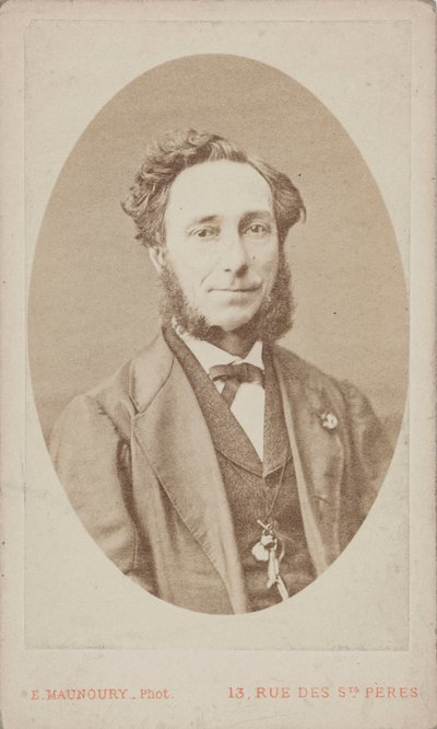 Camillo Sivori hegedűművész és zeneszerző portréja 1815-1894. alkotó: Photo studio Eugène Maunoury.