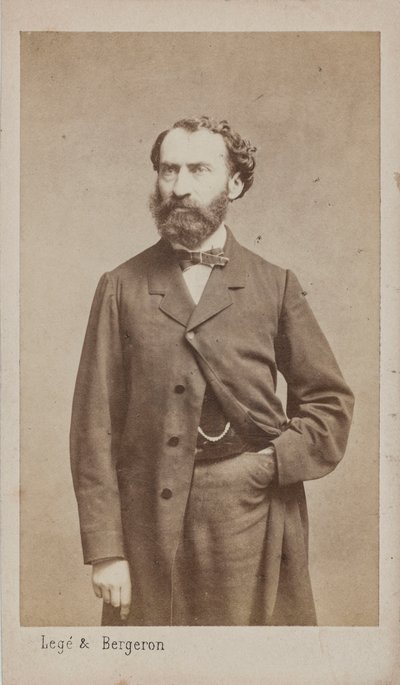 Prosper Pascal zeneszerző portréja 1825-1880, c. 1875. alkotó: Photo studio Legé and Bergeron.