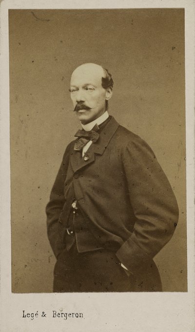 Alexandre Batta zeneszerző portréja 1816-1902, c. 1880. alkotó: Photo studio Legé and Bergeron.