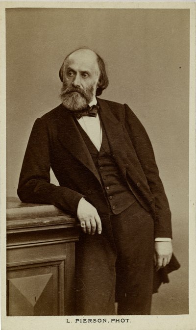 Victor de Laprade költő portréja 1812-1883, c. 1870. alkotó: Photo studio Mayer and Pierson.