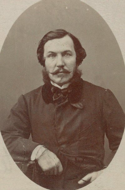 Alfred Quidant zongoraművész és zeneszerző portréja 1815-1893. alkotó: Photo studio Nadar.