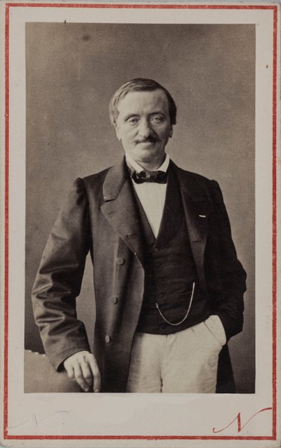 Antoine Elwart zeneszerző portréja 1808-1877, kb. 1860. alkotó: Photo studio Nadar.