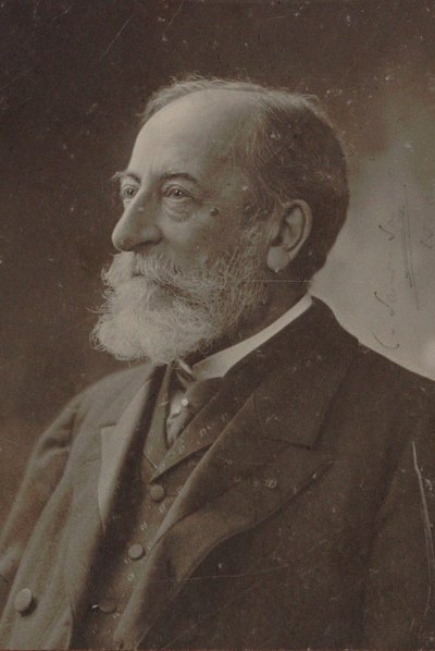 Camille Saint-Saëns zeneszerző portréja 1835-1921, 1910. alkotó: Photo studio Nadar.
