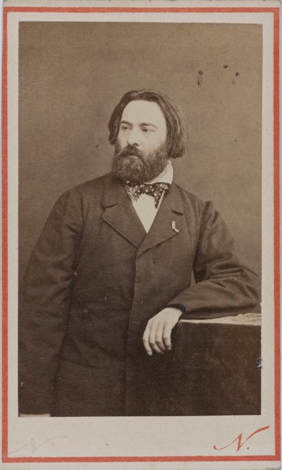 Émile Prudent zongoraművész és zeneszerző portréja 1817-1863, 1860 körül. alkotó: Photo studio Nadar.