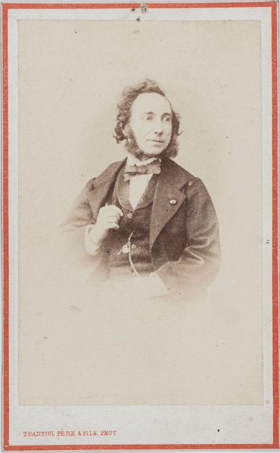 Camillo Sivori hegedűművész és zeneszerző portréja 1815-1894. alkotó: Photo studio Trantoul Père and Fils.