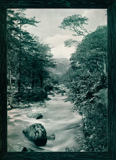 River Lyn, Lynmouth, 1908 alkotó: Photochrom Co Ltd of London