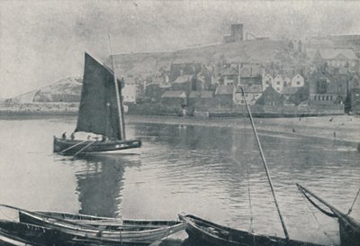 Whitby Harbour, 1910 alkotó: Photochrom Co Ltd of London