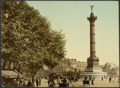 [Colonne de Juillet, Place de la Bastille, Párizs, Franciaország]. alkotó: Photochrom Zürich