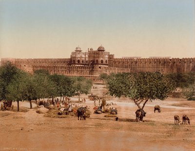 Agra. Az erőd alkotó: Photoglob Co. (Zurich, active c. 1890 1910)