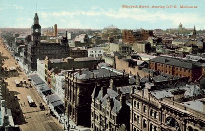 Elizabeth Street, GPO, Melbourne (színes fotó) alkotó: Photographer Australian