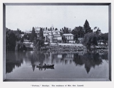 "Fortuna", Bendigo, Mrs. George Lansell lakhelye (f/w fotó) alkotó: Photographer Australian