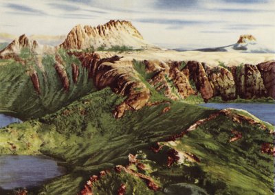Tasmania: Cradle Mount és Barn Bluff (színes fotó) alkotó: Photographer Australian