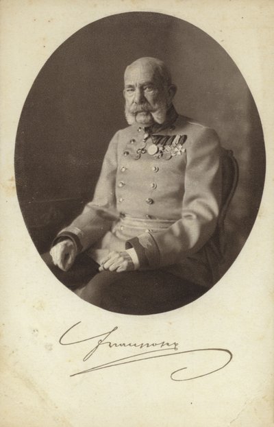 I. Ferenc József osztrák császár (fekete-fehér fotó) alkotó: Photographer Austrian