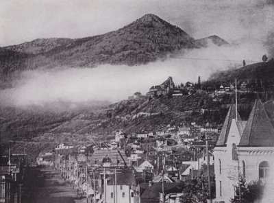 Rossland általános képe, a Le Roi bányával (f/w fotó) alkotó: Photographer Canadian