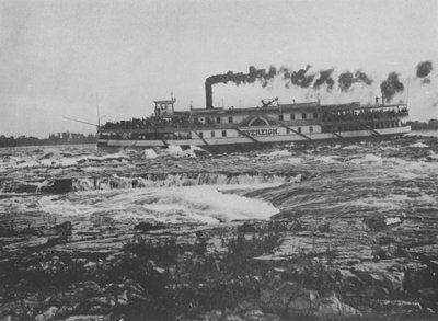 Shooting the Lachine Rapids, St Lawrence folyó (f/w fotó) alkotó: Photographer Canadian