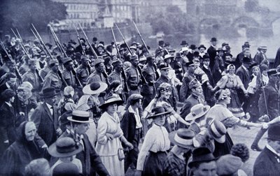 A cseh csapatok hazatértek az első világháború után alkotó: Photographer Czech