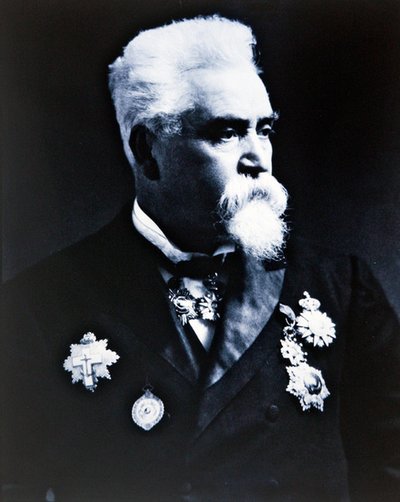 Sir Hiram Maxim (f/w fotó) alkotó: Photographer English