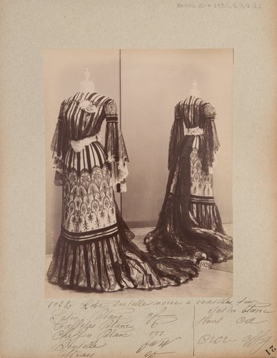 Album oldal: House of Worth, estélyi ruha alkotó: Photographer French
