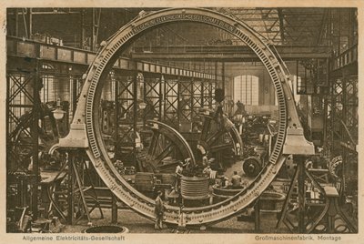 Allgemeine Elektricitats-Gesellschaft. 1913. április 20-án küldött képeslap. alkotó: Photographer German