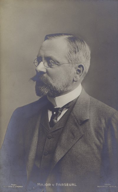 August von Parseval, német léghajótervező (f/w fotó) alkotó: Photographer German
