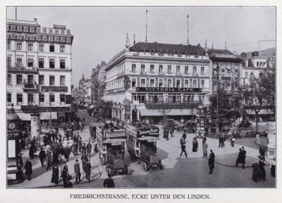 Berlin: Friedrichstrasse, Unter den Linden sarok (f/w fotó) alkotó: Photographer German
