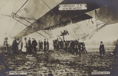 A Zeppelin LZ III repülőútja Berlinbe alkotó: Photographer German