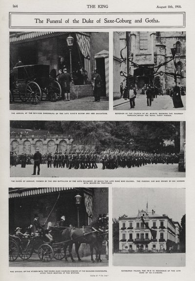 Alfréd, Szász-Coburg és Gotha hercegének, Viktória királynő és Albert herceg második fiának temetése, Coburg, Németország alkotó: Photographer German