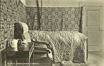 Goethe halálszobája, Weimar (színes fotó) alkotó: Photographer German
