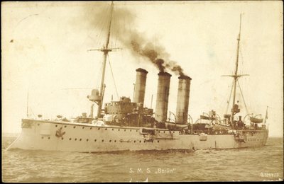 Fotó Hadihajók Németország, S. M. S. Berlin alkotó: Photographer German