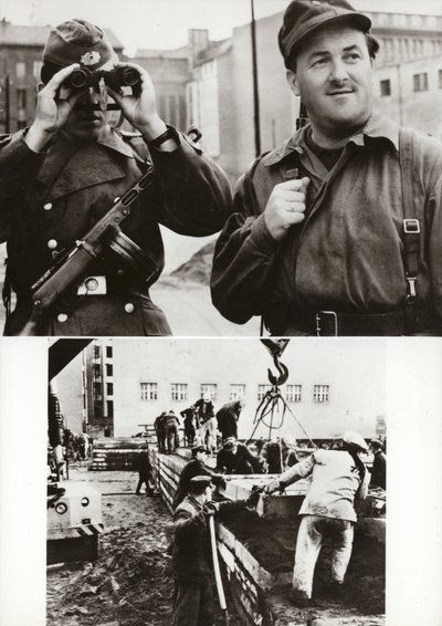 1961. augusztus 13. óta a Német Demokratikus Köztársaság államhatárát Nyugat-Berlinnel megbízhatóan védi a Nemzeti Néphadsereg... (f/w fotó) alkotó: Photographer German