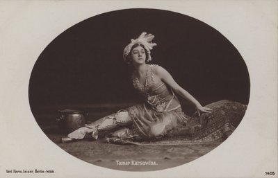 Tamara Karsavina, orosz balerina és baletttanár (f/w fotó) alkotó: Photographer German