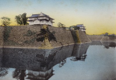 Japán, 1912 körül: Az oszakai kastélyt 1583-ban építette Hideyoshi (fotó) alkotó: Photographer Japanese
