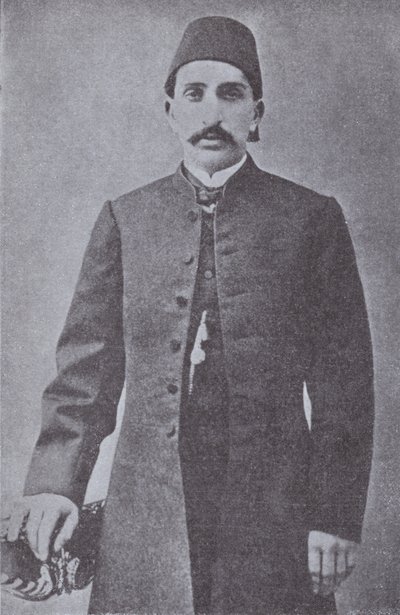 II. Abdul Hamid, az Oszmán Birodalom szultánja, akit az ifjútörökök 1909-ben megbuktattak (f/w fotó) alkotó: Photographer Turkish
