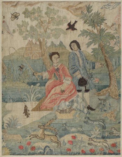 Petit Point hímzés, c. 1937. alkotó: Phyllis Dorr