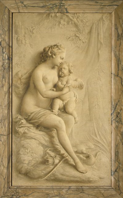 Venus und Amor von Piat Joseph Sauvage