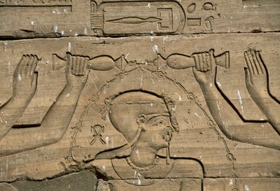 Bas dombormű, Kalabsha temploma (Mandulis temploma is), Asszuán, Kr.e. 30-ban épült, egyiptomi civilizáció alkotó: Blaise Nicolas Le Sueur