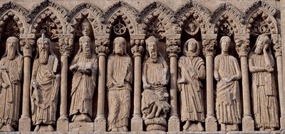 Spanyolország, Kasztília és Leon, Santa Maria-székesegyház, Frieze ószövetségi karakterekkel alkotó: Blaise Nicolas Le Sueur