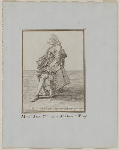 Monsieur Ition, a sre. Nivers hercege alkotó: Pier Leone Ghezzi