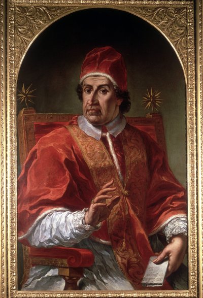 XI. Clément (1649-1721) portréja, Pier Leone Ghezzi. Római Múzeum. Róma alkotó: Pier Leone Ghezzi