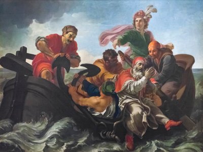 Szent Kelemen vértanúsága, oltárkép alkotó: Pier Leone Ghezzi